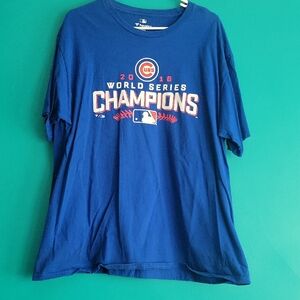 Fanatics Cubs Blue Cotton T-Shirt